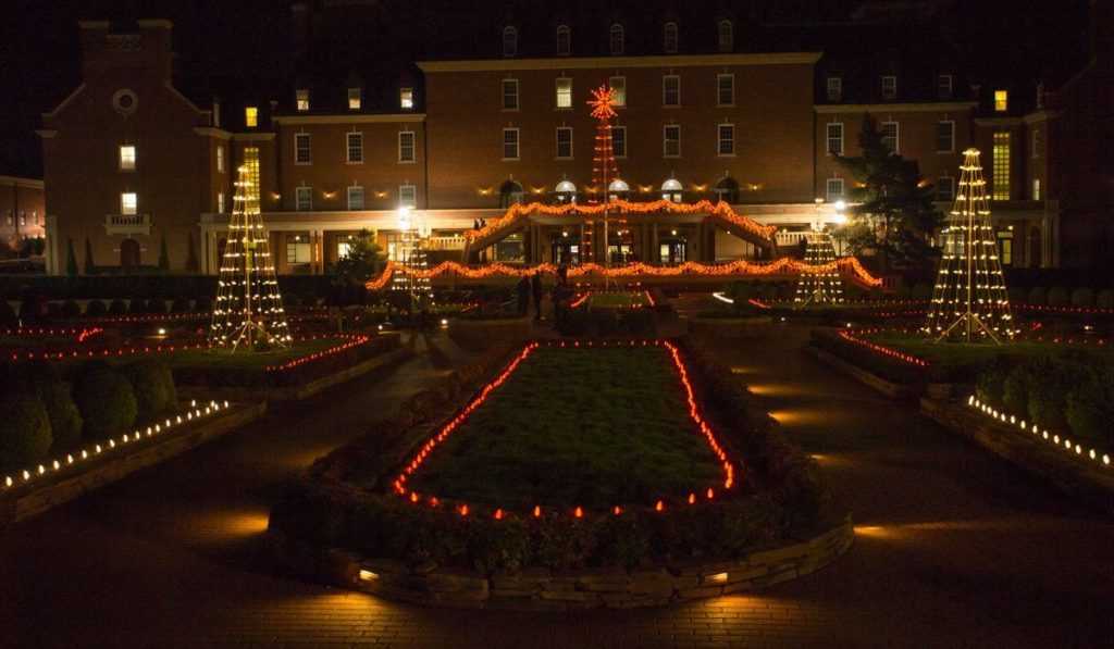OSU campus at Christmas