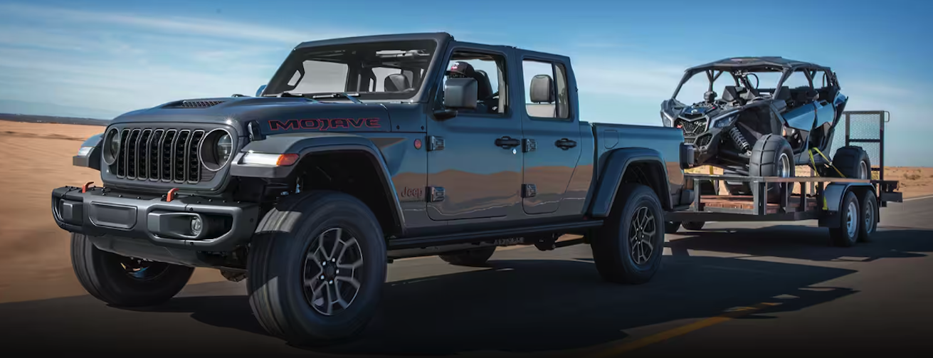 The 2024 Jeep Gladiator is a midsize pickup truck that combines off-road capabilities with the practicality of a truck bed.