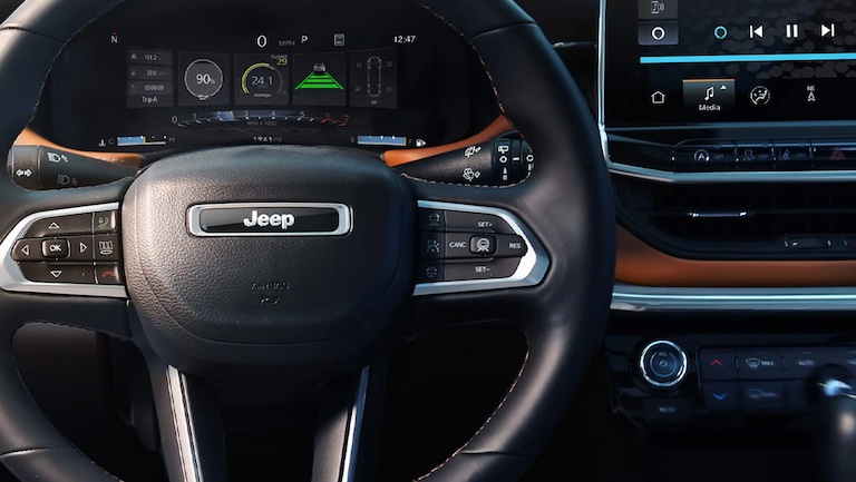 The 2025 Compass features an updated infotainment interface, more standard driver-assist features, and refreshed trim packages.