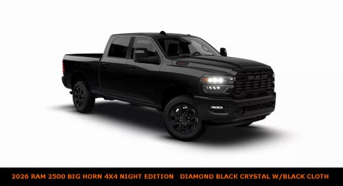 2026 RAM 2500 Big Horn Crew Cab 4x4 Night Edition