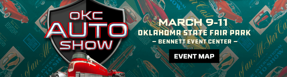 car wall paper with okc auto show sign