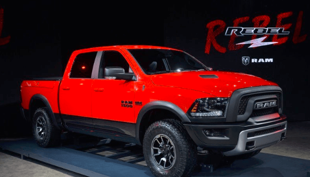 red 2017 ram rebel truck
