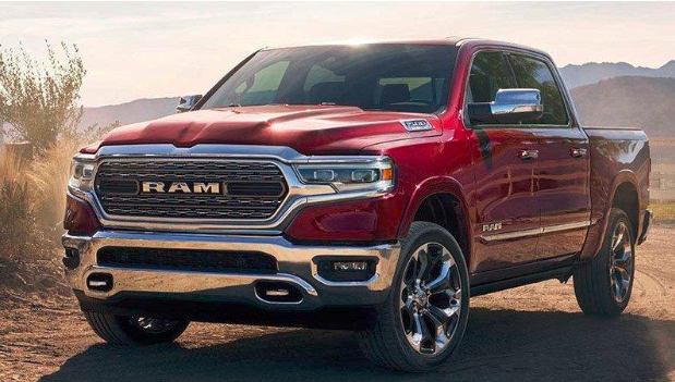 red 2019 ram 1500 truck