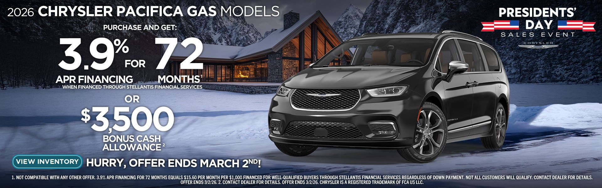 2026 CHRYSLER PACIFICA GAS
