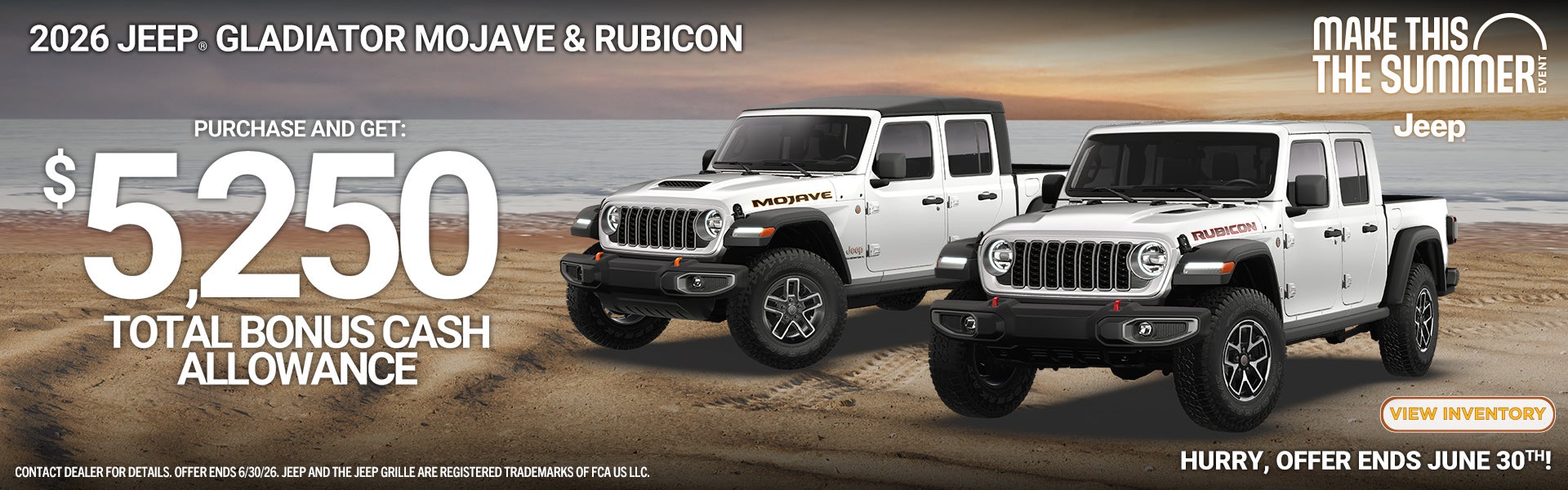 2026 JEEP GLADIATOR MOJAVE & RUBICON