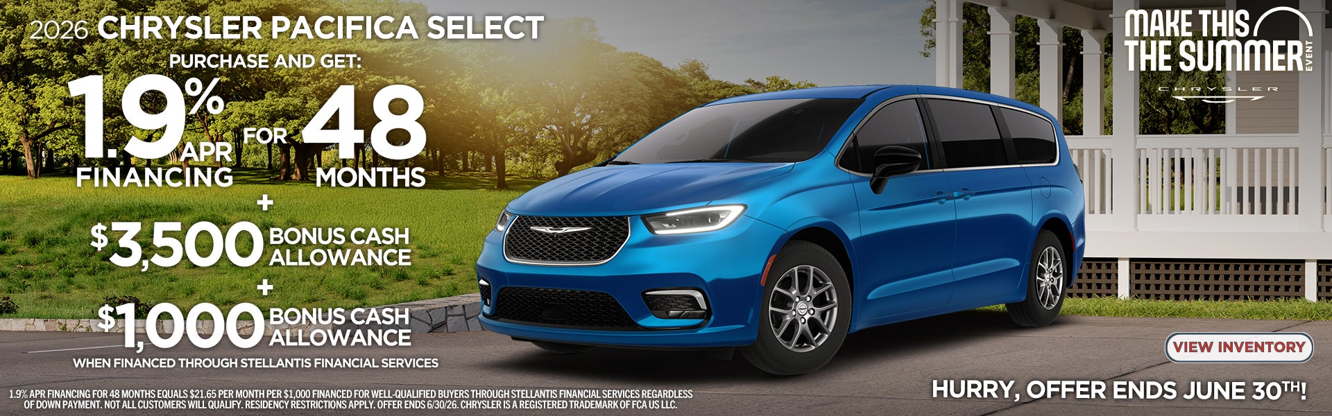 2026 CHRYSLER PACIFICA SELECT