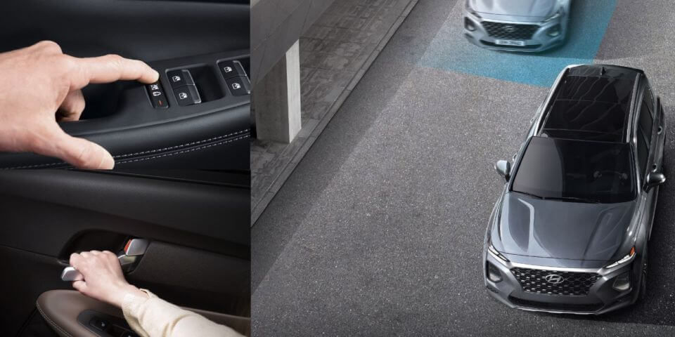 safe-exit assist example interior and exterior